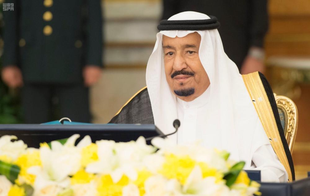 Custodian of the Two Holy Mosques King Salman chairs the Cabinet meeting in Jeddah, Tuesday. — SPA
