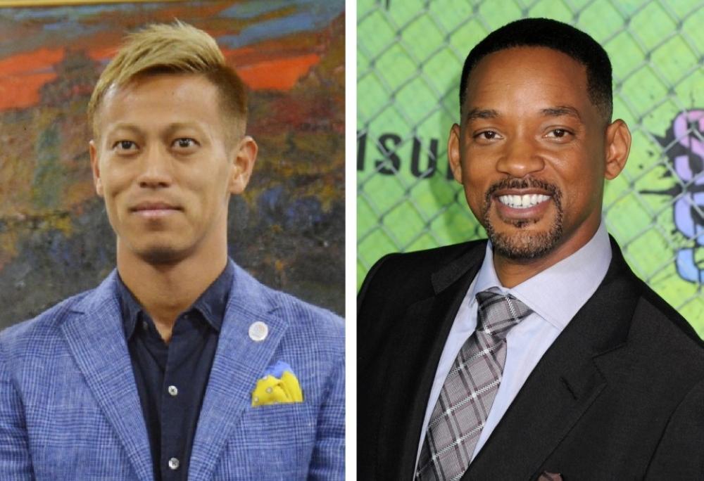 Keisuke Honda and Will Smith