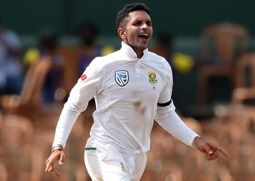 Spinner Keshav Maharaj thanked his lucky stars as well as the pitch on Friday after his record eight-wicket haul helped South Africa fight back on the opening day of the second Test against Sri Lanka.