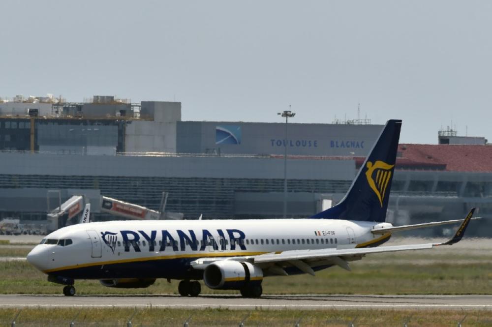 File photo of a Ryanair plane. — AFP