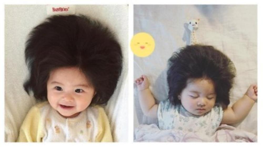 Baby Chanco, the nickname of a 6-month-old girl in Japan, is famous for her mesmerizing head of hair.