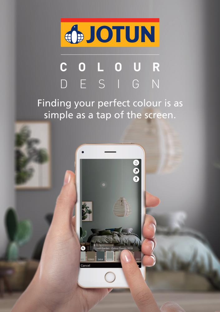 Jotun ColourDesign app easy
way to select beautiful colors