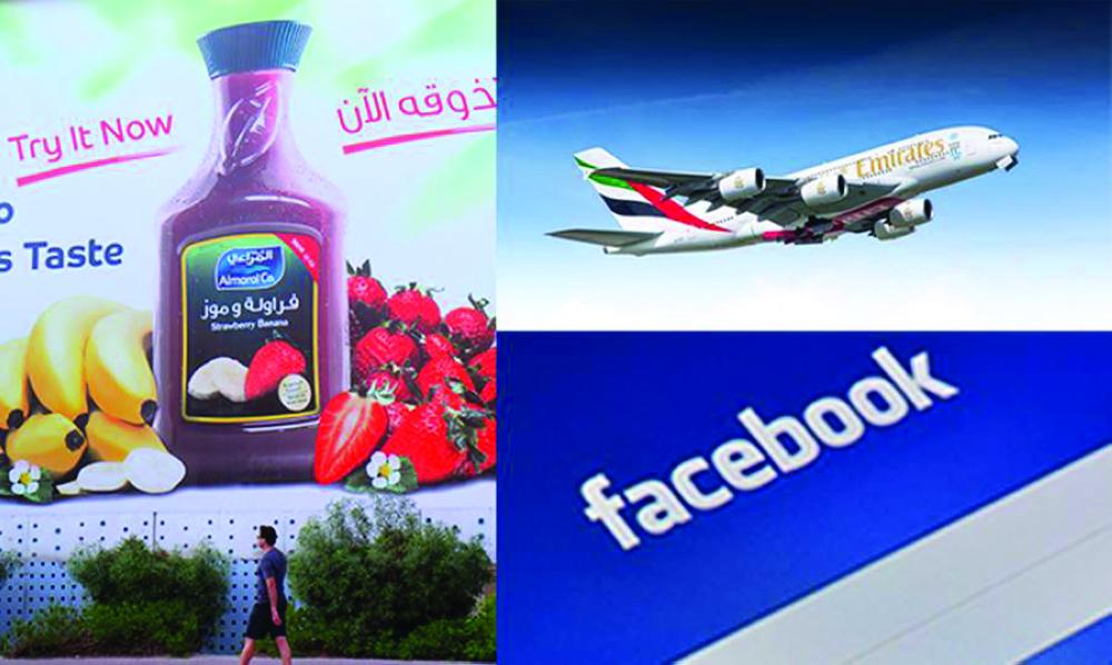 Emirates, Almarai, Facebook most 
positively perceived brands in MENA