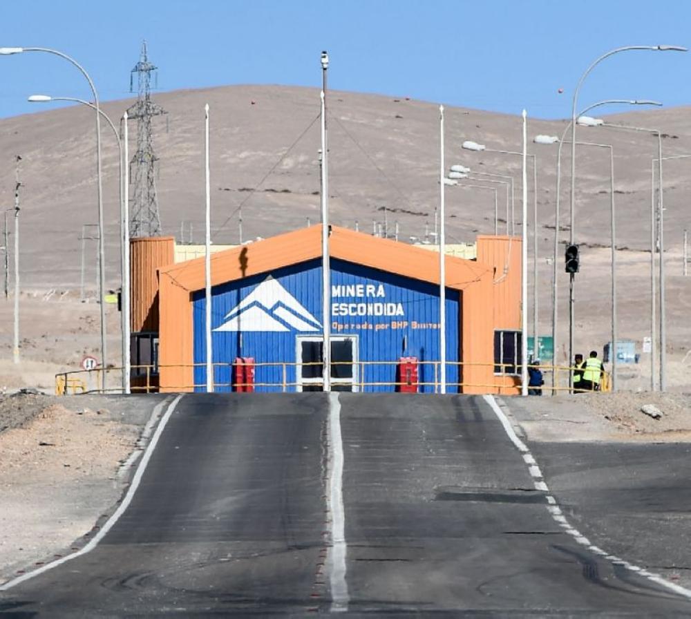 The Escondida mine in Chile is the world's biggest copper producer. — AFP