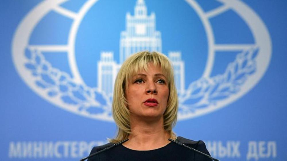 Russian Foreign Ministry spokeswoman Maria Zakharova speaks to the media in Moscow on March 29, 2018. — AFP