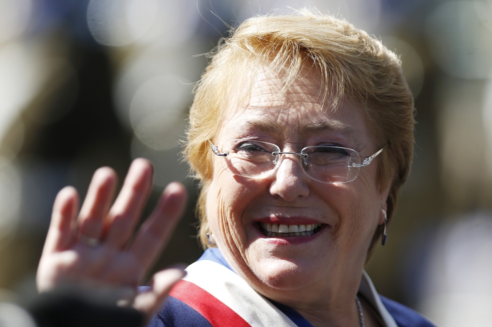 Former Chile President Michelle Bachelet arrives at the Congress in Valparaiso to hand over power to President-elect Sebastian Pinera in this  March 11, 2018 file photo. — AFP