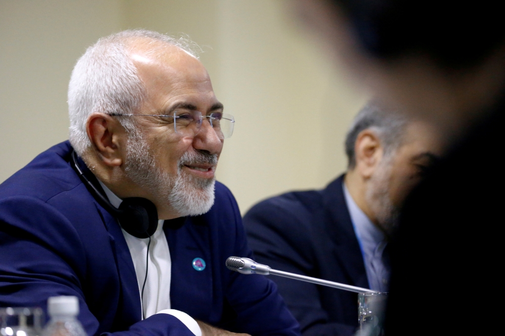 Iranian Foreign Minister Mohammad Javad Zarif at a meeting on the sidelines of the ASEAN Foreign Ministers’ Meeting in Singapore in this Aug. 3, 2018 file photo. — Reuters