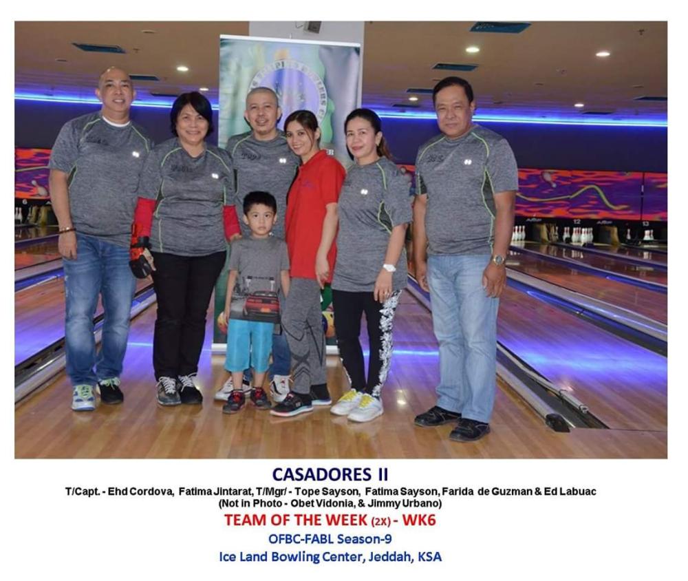 Vertex Solutions Bowlers of the Week Vilma Miranda and Edwin Agustin 