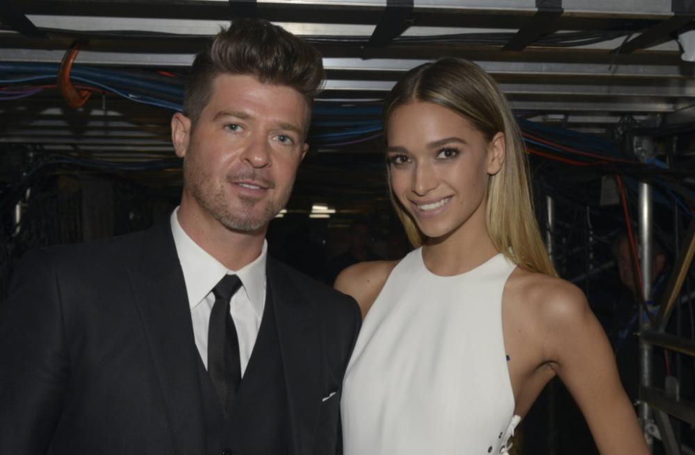 Robin Thicke and April Joy Geary