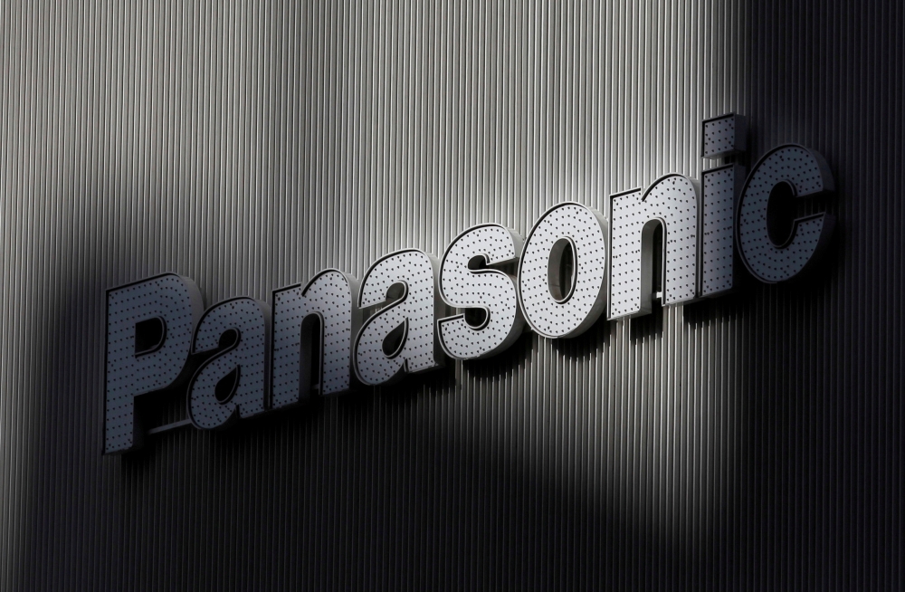 Panasonic's logo is seen on a wall of an electronic shop in Tokyo in this file photo. — Reuters