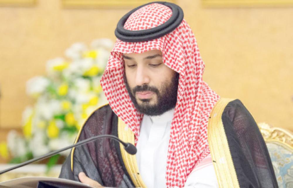 Custodian of the Two Holy Mosques King Salman chairs the Council of Ministers at Al-Salam palace in Jeddah on Tuesday afternoon. — SPA