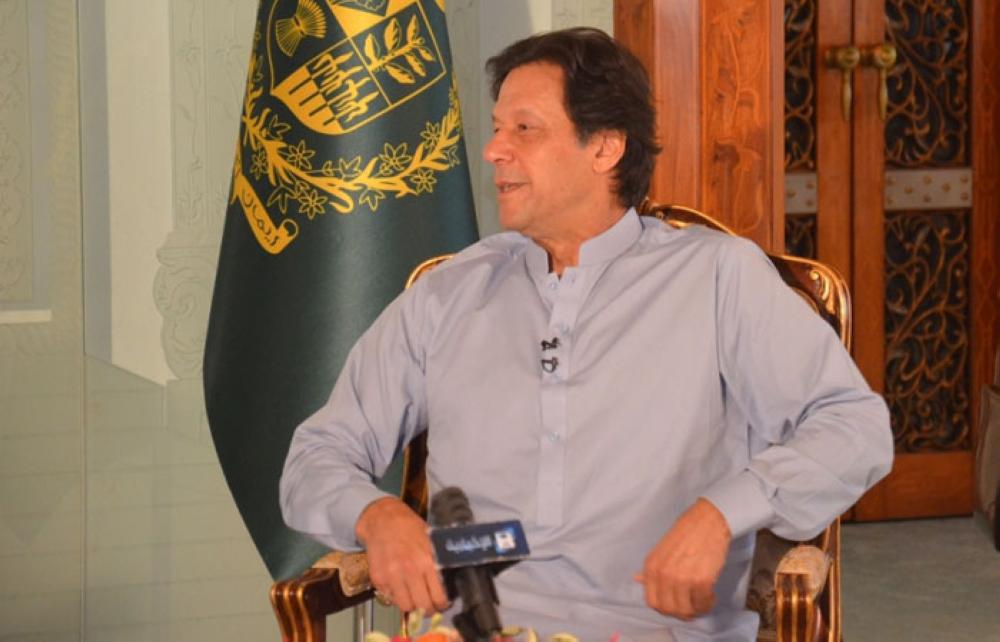 Custodian of the Two Holy Mosques King Salman receives Pakistan Prime Minister Imran Khan in Jeddah on Wednesday. — SPA

