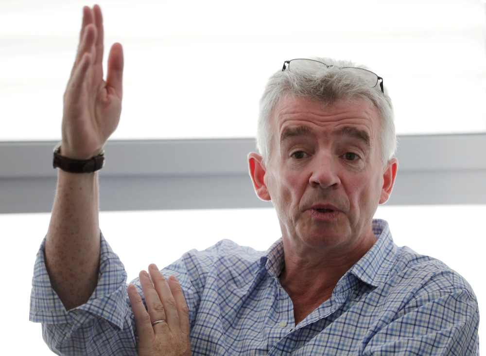 Ryanair Chief Executive Michael O'Leary addresses a news conference in Schwechat, Austria, in this file photo. — Reuters