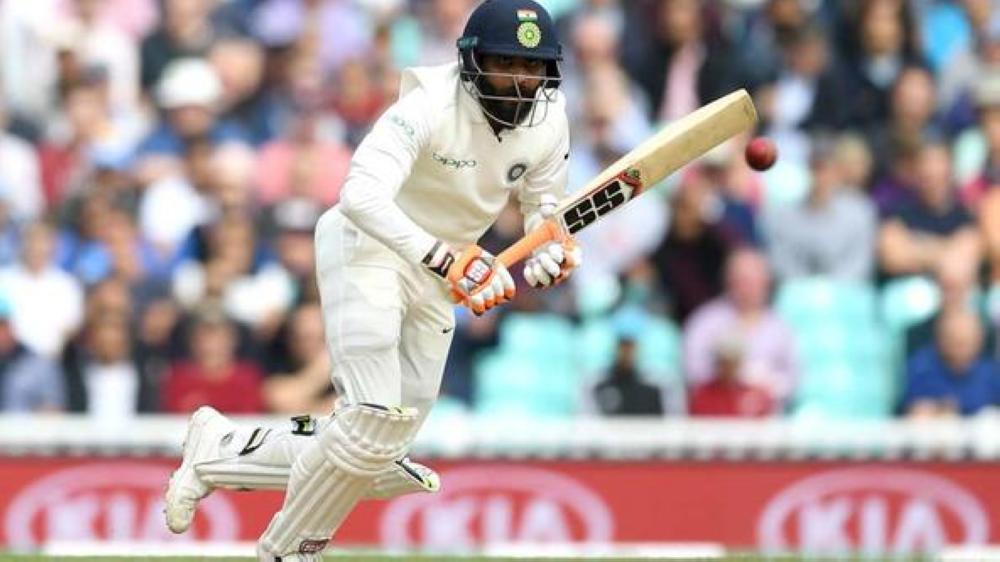 India's Ravindra Jadeja smashed his maiden international century as the hosts got a firm grip over the first Test against West Indies in Rajkot, on Friday.