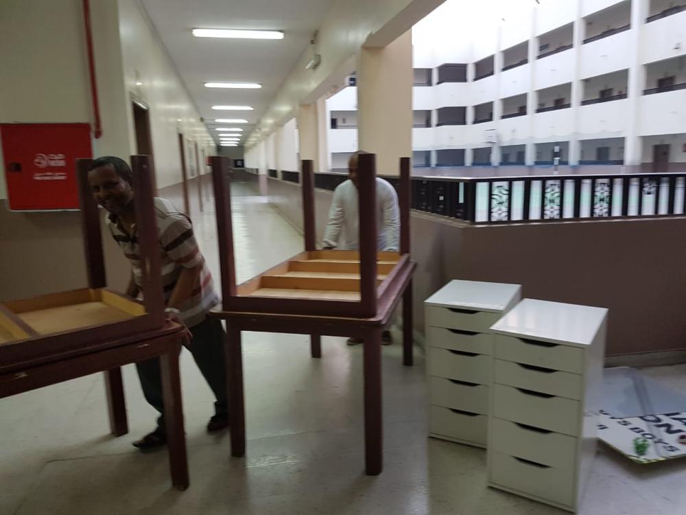 


The students of the International Indian School Jeddah wear a gloomy look after the news of vacating the campus was announced at the school auditorium on Thursday.