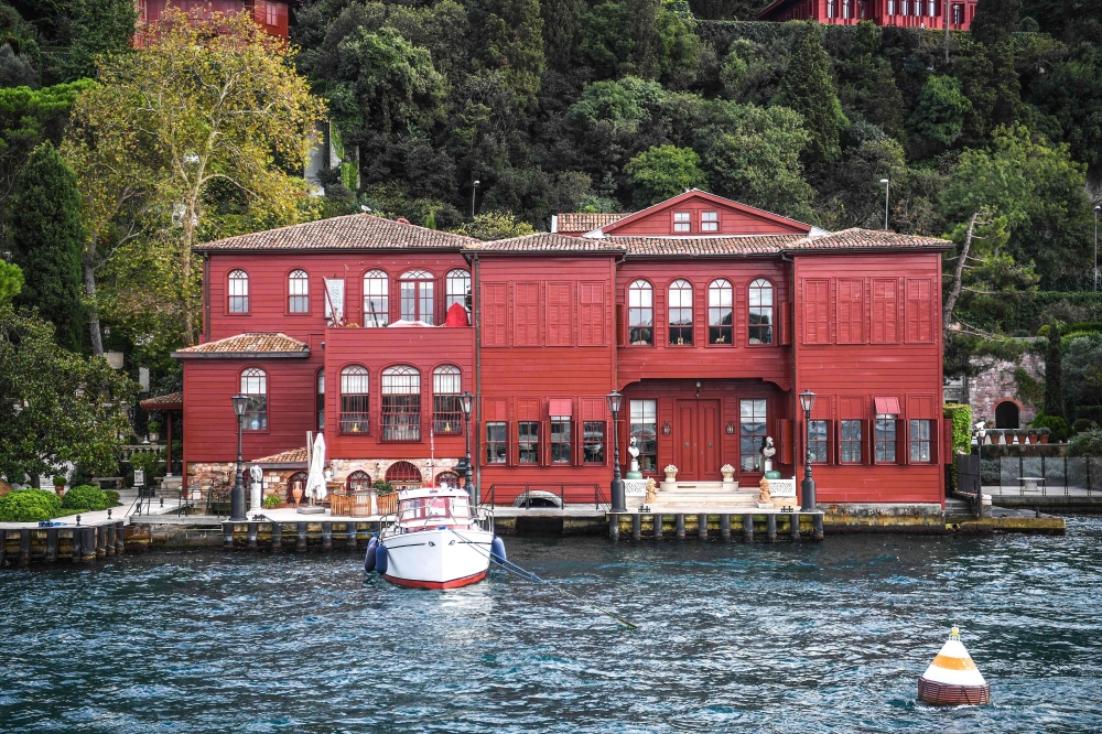 


This photograph shows a general view of a waterside mansion on the Bosphorus River coast on the Asian side of Istanbul.  They are among the most iconic sights of Istanbul — magnificent waterside mansions strung out along the Bosphorus as the waters of the strait dividing Europe and Asia lap almost at their front doors. — AFP