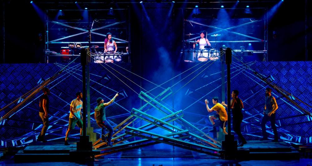 Dein Perry's multi-award-winning Tap Dogs showcases extreme high voltage tap dance and rugged, raw talent at the Riyadh Schools. — Courtesy photo