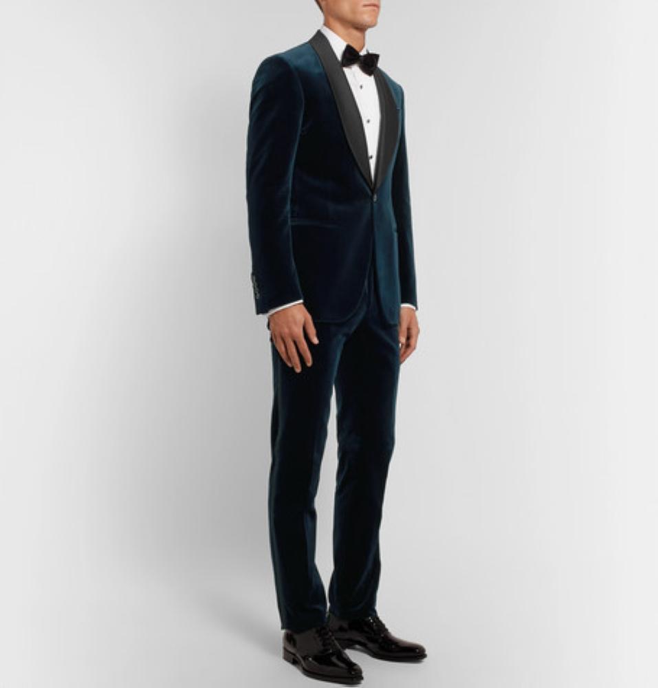 LANVIN Silver Faille-Trimmed Wool-Blend Tuxedo Jacket