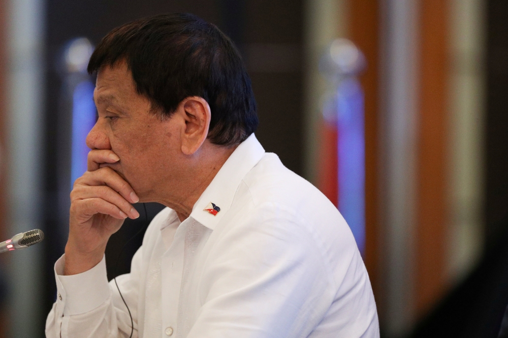 Philippine President Rodrigo Duterte attends the opening session of the 20th ASEAN-JAPAN Summit in Manila in this Nov. 13, 2017 file photo. — Reuters