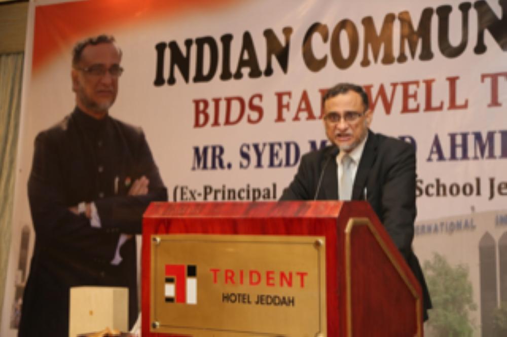 Indian community in Jeddah bids adieu to Syed Masood Ahmed