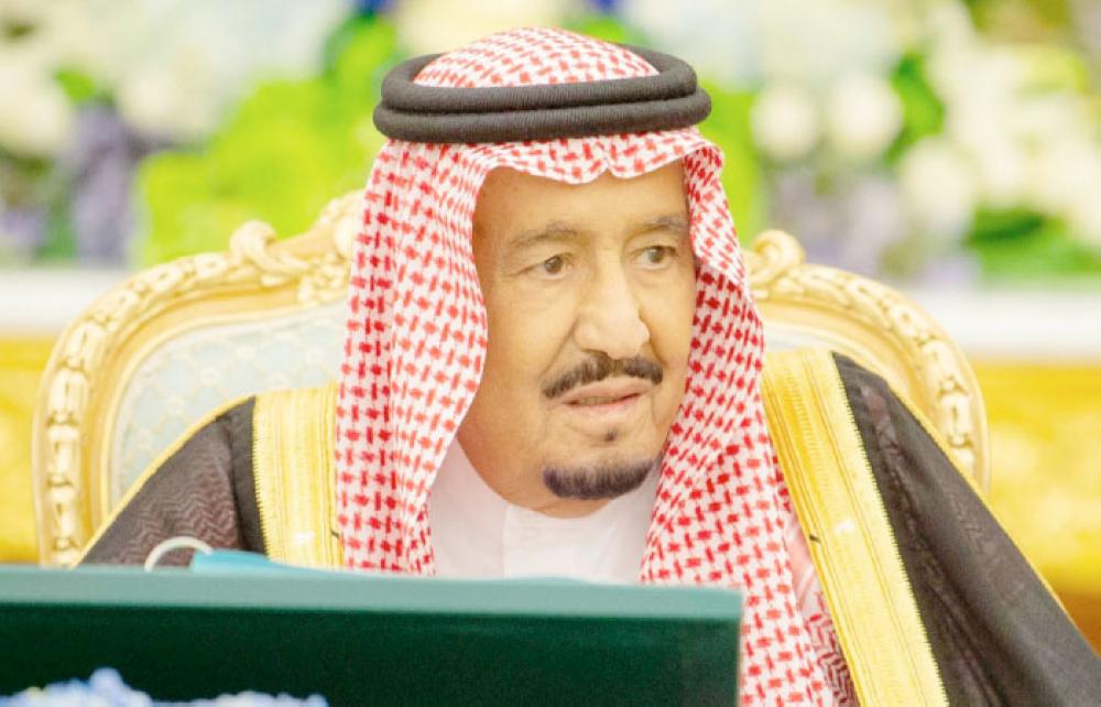 Custodian of the Two Holy Mosques King Salman chairing the weekly session of the Cabinet at Al-Yamamah Palace in Riyadh. — SPA