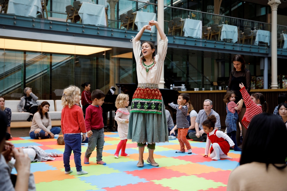 


A performer sings for toddlers at the ‘Opera Dots’ show at the Royal Opera House in London, Britain. — Reuters