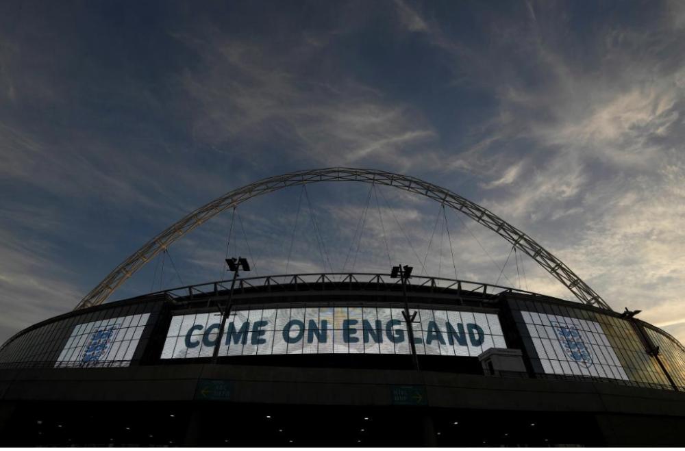 General view outside the London's Wembley stadium before the England vs Germany International friendly match in this file photo. — Reuters