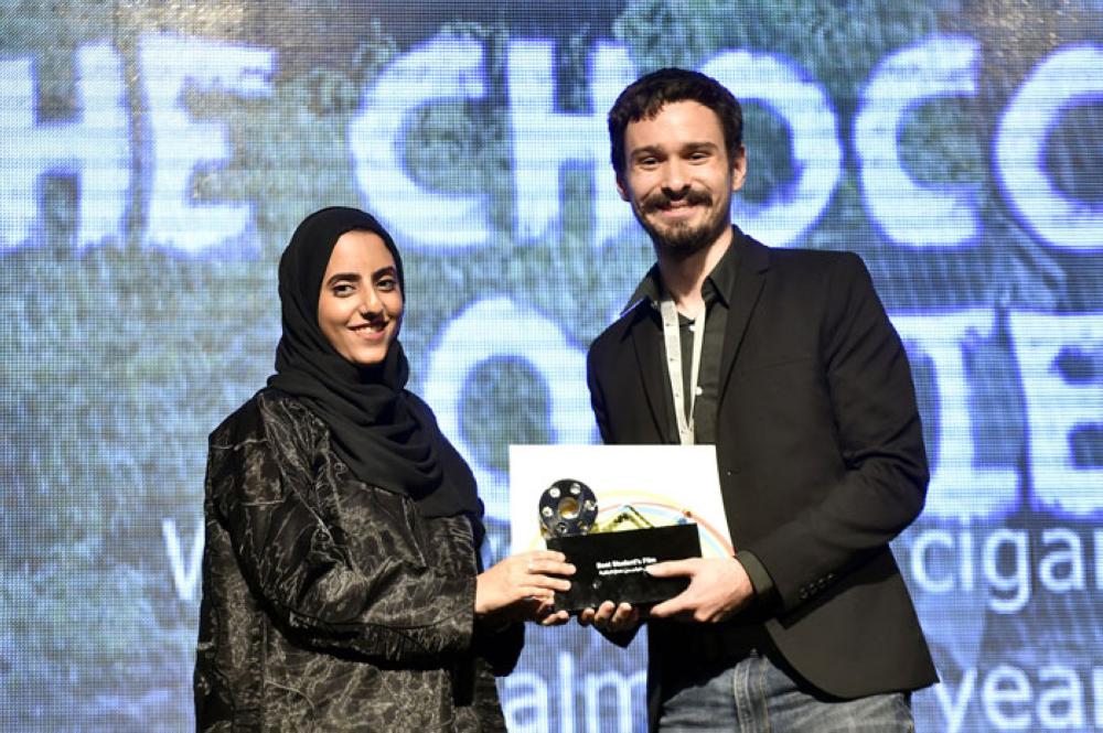 


Winners at the sixth edition of the Sharjah International Children’s Film Festival on Friday. — Courtesy photo