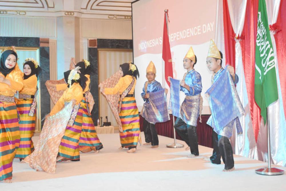 Diplomats gathered at the 73rd Indonesia Independence Day celebration. 