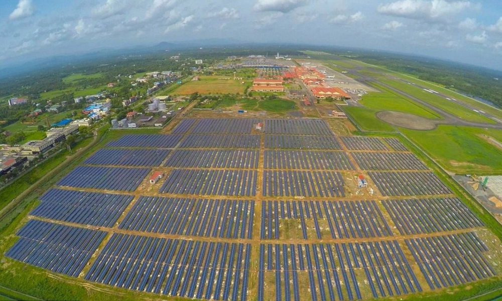 Cochin International Airport, the world's first fully solar-powered airport.