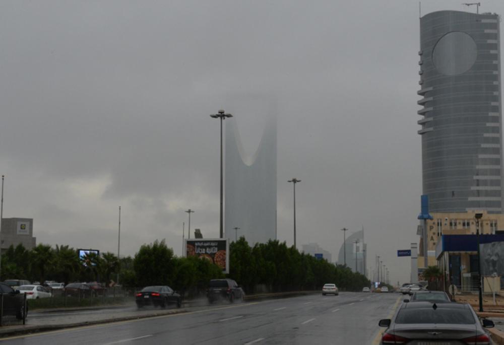 Heavy to moderate rain in Riyadh started on Saturday night and continued on Sunday. — SPA