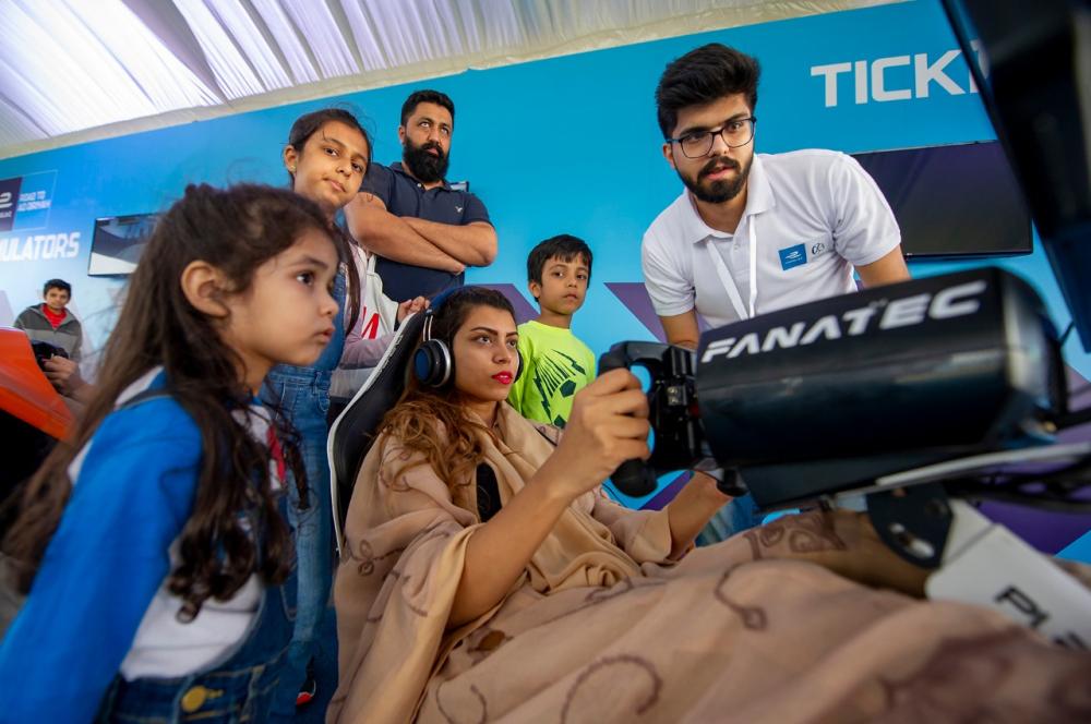 


The weekend brought a first taste of the world-class motorsport action and family entertainment as Saudis of all ages were introduced to a brand new Gen2 Formula E car and popular racing simulators in Al-Khobar. — Courtesy photo