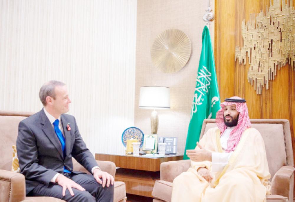 Crown Prince discusses ties with British special envoy