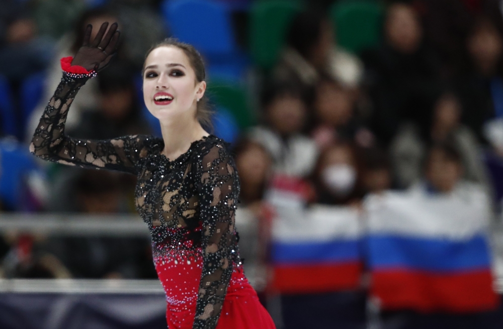 Alina Zagitova of Russia skates to the gold in the women's section of the ISU Grand Prix Rostelecom Cup 2018 Ladies' Free Skating Moscow, Russia, on Saturday. — Reuters