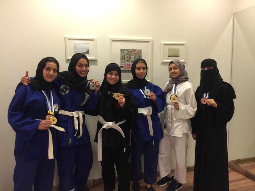 Saudi women showcase kickboxing talent