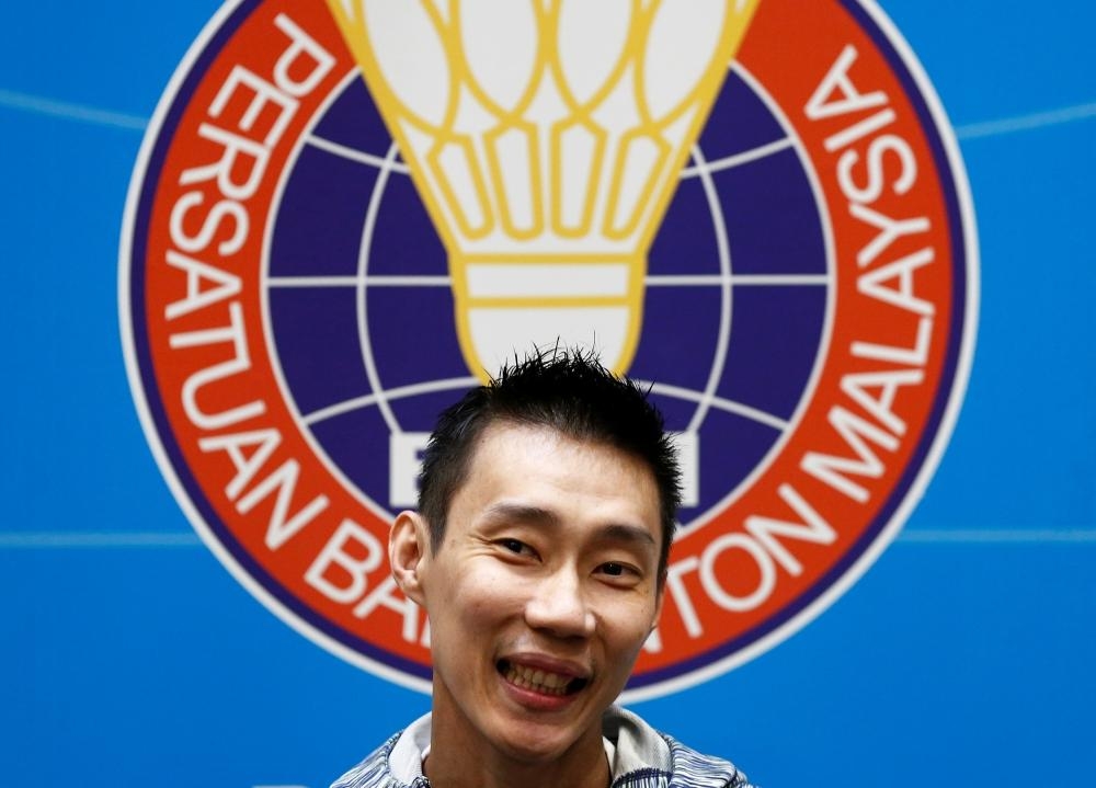 Malaysia's badminton player Lee Chong Wei smiles during a news conference in Kuala Lumpur, Malaysia, in a recent photo. — Reuters