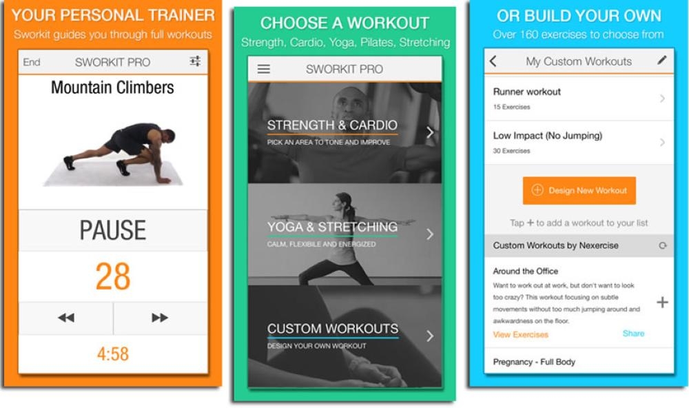 Fitness applications for home workout