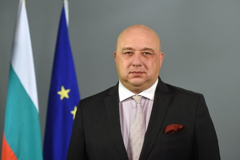 Bulgaria's Sports Minister Krasen Kralev, seen in this file photo, says a bid by Balkan countries to host the 2030 soccer World Cup would have a realistic chance because the governments of Bulgaria, Greece, Serbia and Romania would offer support for the joint candidature. 