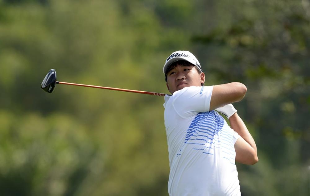 Thai golfer Poom Saksansin, seen in this file photo, at the Solaire Open at The Country Club, Manila, Philippines. — Reuters