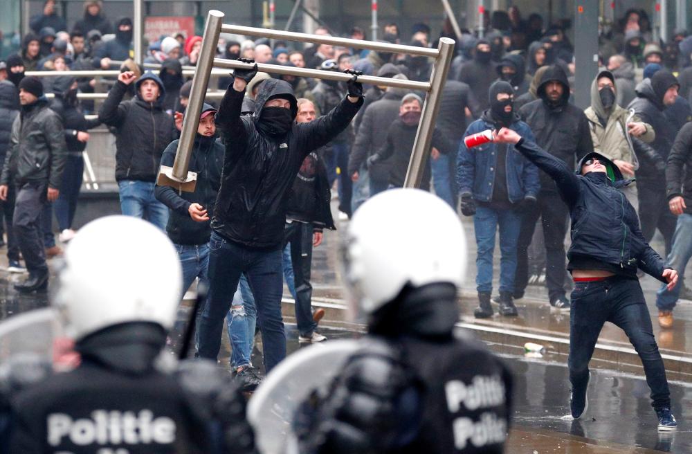 Clashes in Brussels