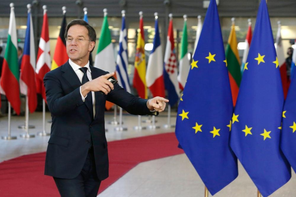 Netherlands’ Prime Minister Mark Rutte gestures as he arrives in Brussels for a European Summit aimed at discussing the Brexit deal in this Dec. 13, 2018 file photo. — AFP