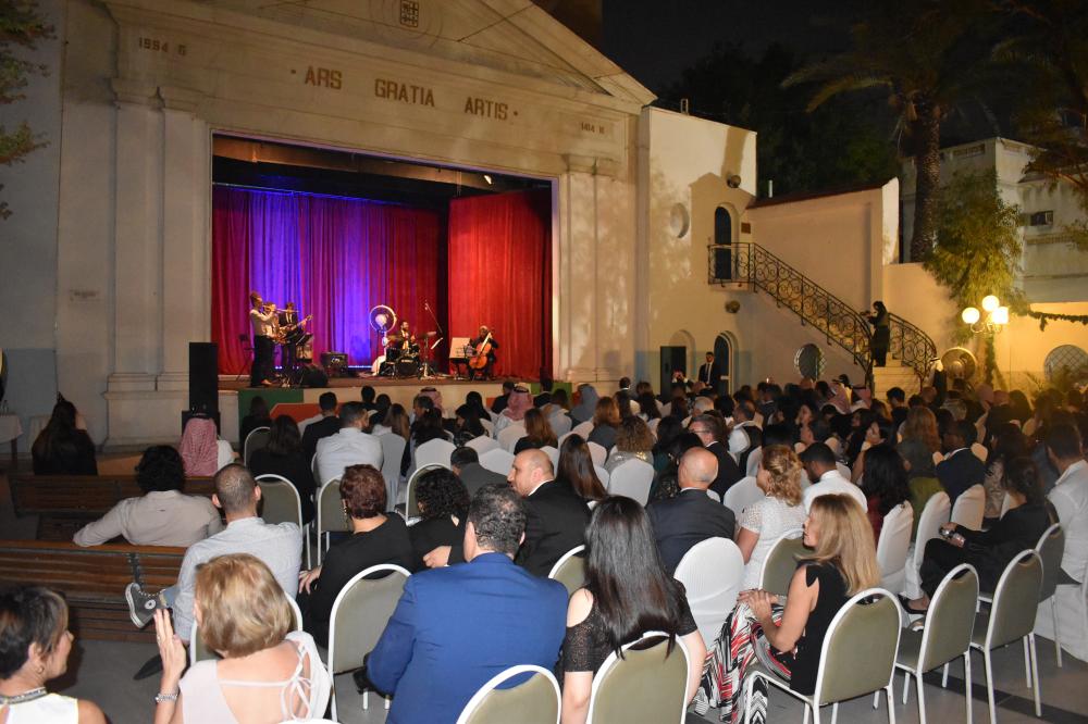 Santa Cecilia Jazz Ensemble playing Italian jazz.