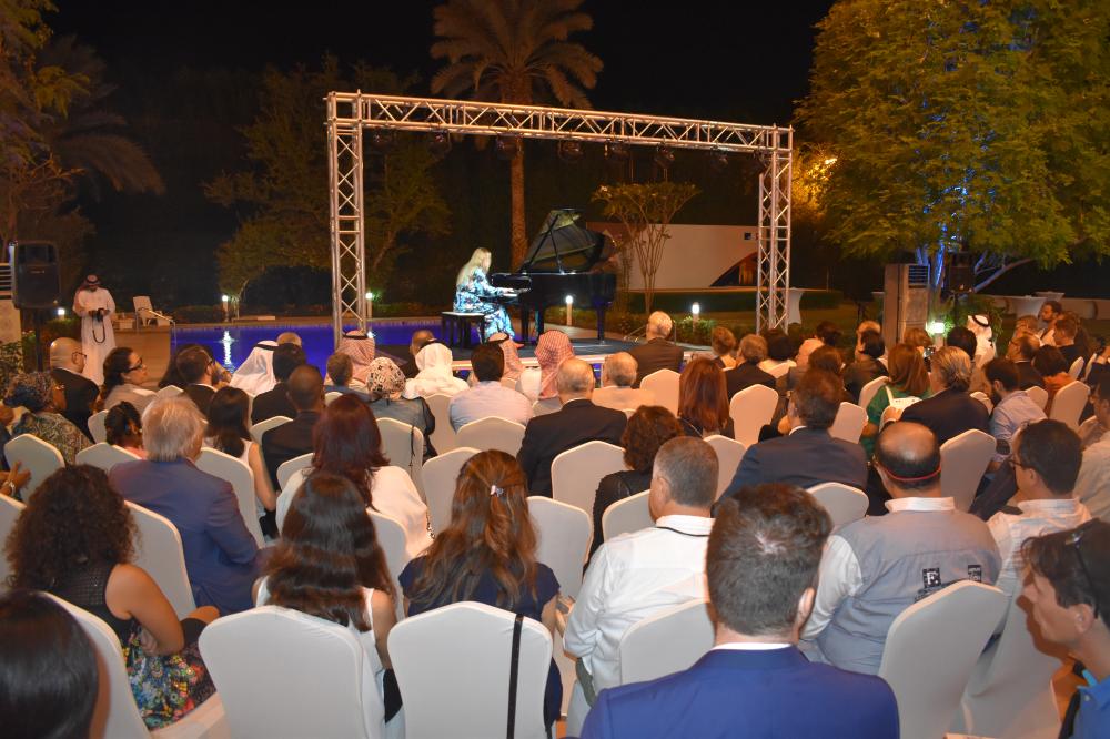 


Finnish pianist Laura Mikkola playing at the residence of France’s Consul General. — SG photo by Abdulaziz Hammad