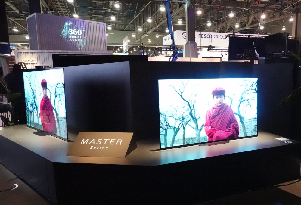 Sony Master Series being showcased at the Sony booth, CES 2019