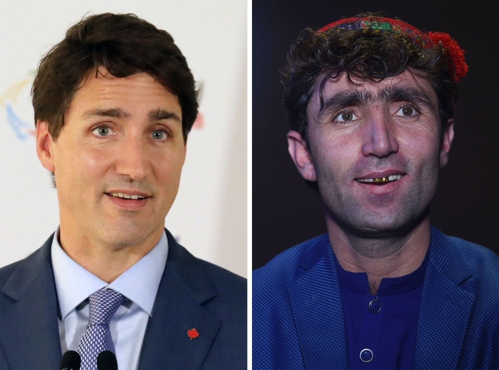 Afghan singer finds fame as Trudeau's double