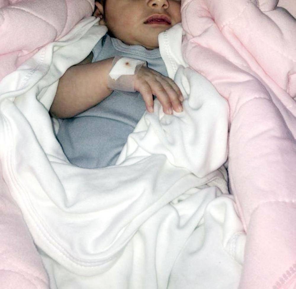 


Deem Al-Al-Subaie, who contracted meningitis when her family visited a sick relative at Al-Khurma Hospital, receives treatment at Al-Yamamah Hospital in Riyadh.