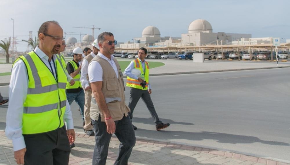 Khalid Al-Falih, minister of energy, industry, and mineral resources, seen visiting the Barakah Nuclear Energy Plant in the UAE. — Courtesy photo