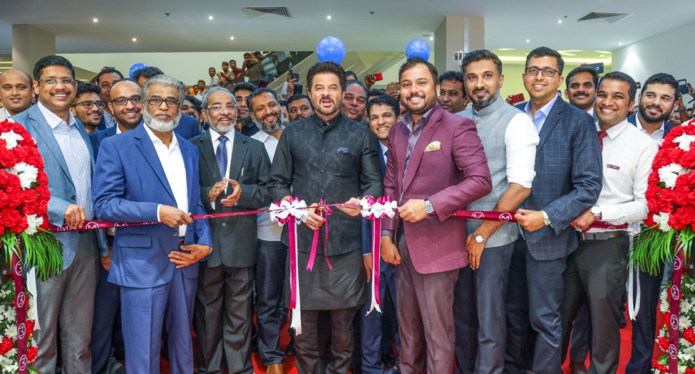 Bollywood actor Anil Kapoor inaugurates 2 new showrooms in Grand Mall, Sharjah and Grand Hypermarket, Jebel Ali, Dubai in the presence of  Shamlal Ahamed, Managing Director – International Operations, Malabar Gold & Diamonds,  Mayinkutty C, Senior Director – Malabar Group; Ameer CMC - Director – Finance & Admin, Malabar Gold & Diamonds; management team members of Malabar Gold & Diamonds, other dignitaries, well-wishers and invited guests