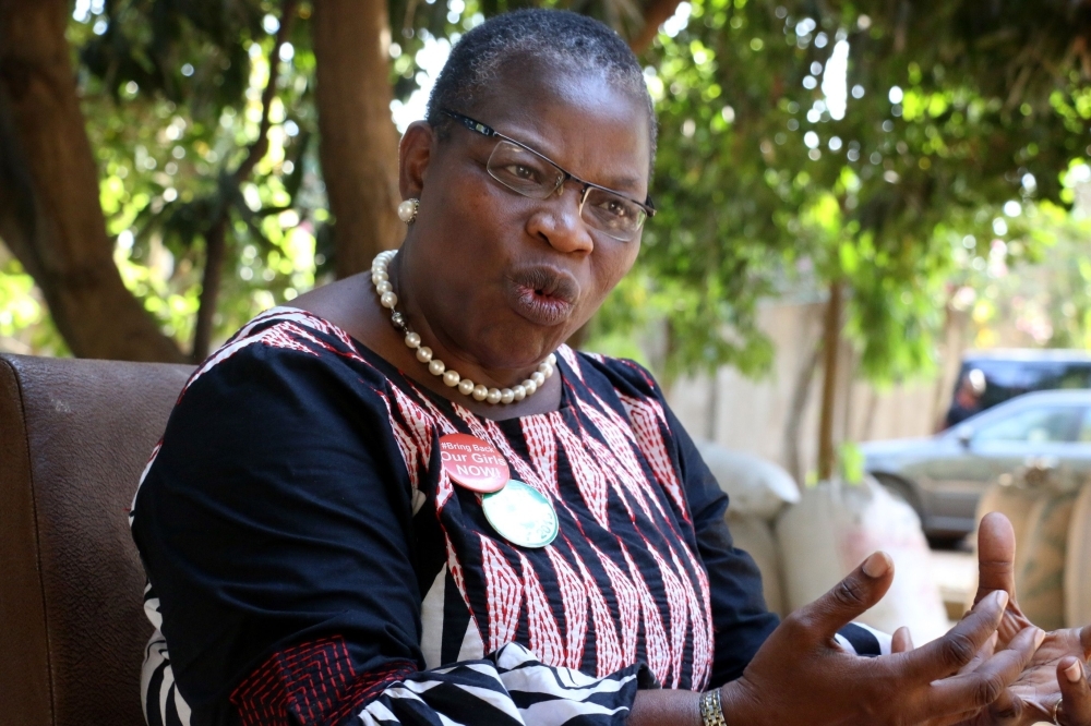 ACPN (Allied Congress Party of Nigeria) female presidential candidate Oby Ezekwesili speaks during her campaign in Kaduna, Nigeria, in this Jan. 17, 2019 file photo. — AFP