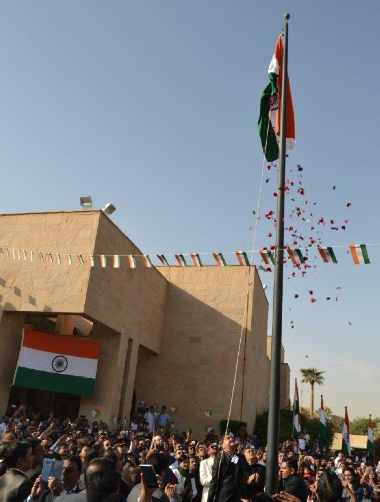 Ambassador Ahmad Javed is raising the national flag at the Indian Embassy in Riyadh to mark the country's Republic Day on Saturday.